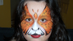 Cheetah Butterfly Face Painting
